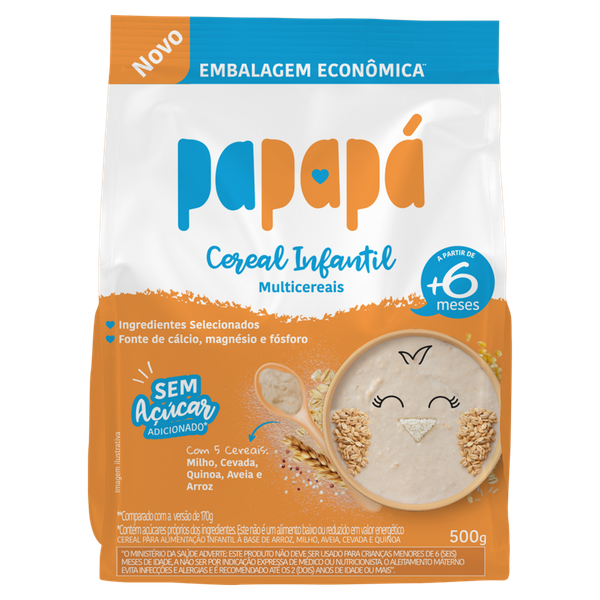 CEREAL INF PAPAPA 500G MULTICEREAIS