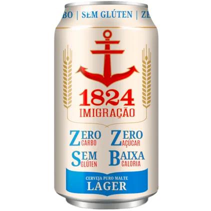 CERVEJA IMIGRACAO LAGER ZERO CARBO 350ML
