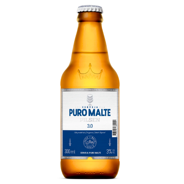CERVEJA PURO MALTE PILSEN 3.0 300ML