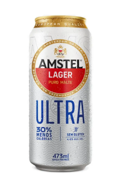 CERVEJA ULTRA AMSTEL LATA 473ml