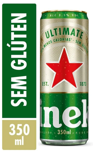 CERVEJA HEINEKEN ULTIMATE S/GLU 350ML LT