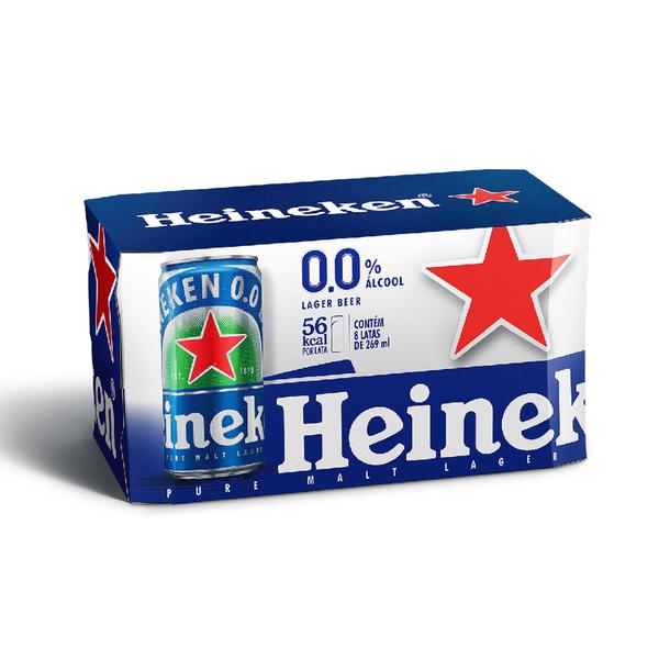 Cerveja Heineken Zero Lt 269ml C/8
