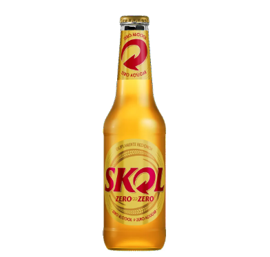 CERVEJA SKOL 330ML LONG NECK ZERO