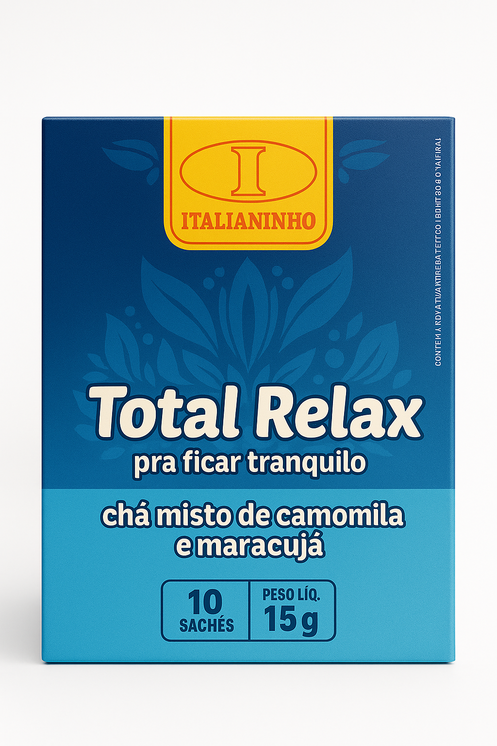 CHA SAQUINHO PREMIUM ITALIANINHO CX C/10 15g TOTAL RELAX