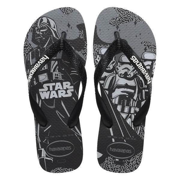 HAVAIANAS STAR WARS 37/38 PRETO/BRANCO/P