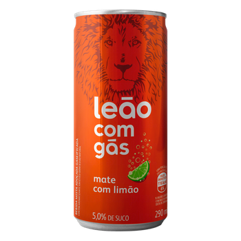 CHA GELADO LEAO MATE LIMAO C/GAS LT 290M