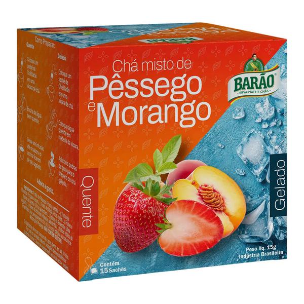 CHA BARAO DE COTEGIPE 15G PESSEGO/MOR.