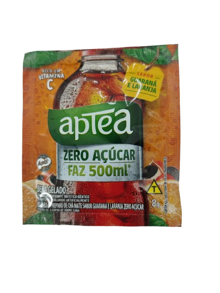 Chá Mate Zero Açucar Guaraná e Laranja Aptea 8g