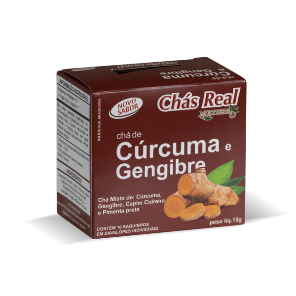 Chá Misto Real 15g Cúrcuma e Gengibre