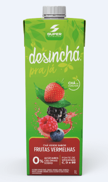 CHA VERDE FRUTAS VERMELHAS DESINCHA TIAL 1L 