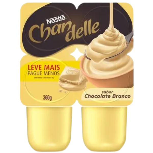 CHANDELLE CHOCOLATE BRANCO C/4 360G