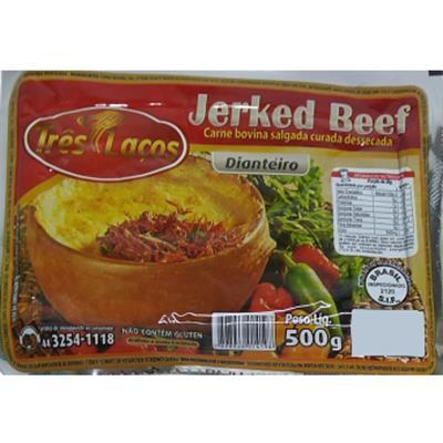 CARNE ESP CHARQUE TRES LACOS 500G DIANTE