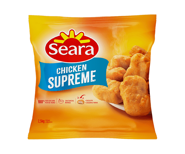 Emp Chicken Seara Supreme Cong 2,5Kg