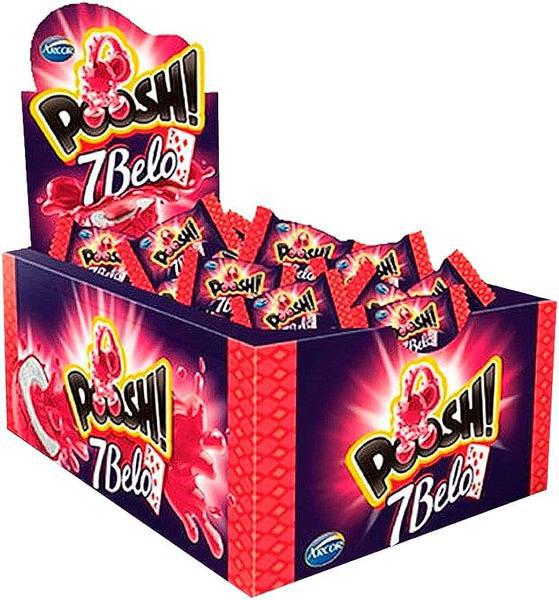 Chiclete Poosh 7 Belo 200g