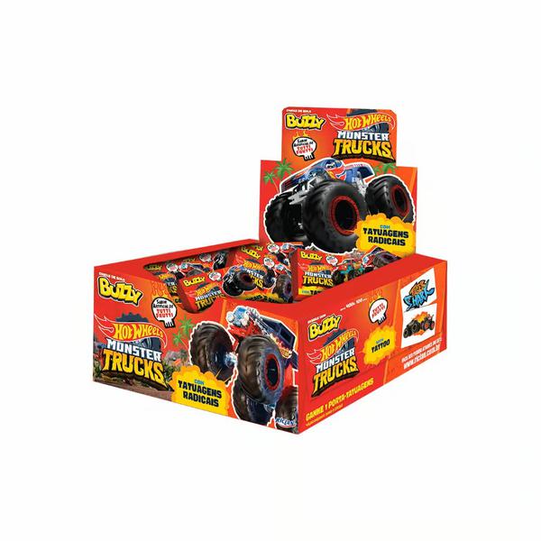 CHICLE BUZZY HOTWHEELS TATTOO TUT. FRUTTI C/90UN