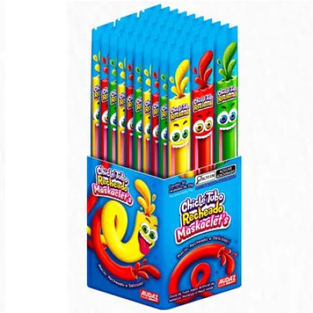 MASKACLETS CHICLE TUBO RECHEADO DISPLAY