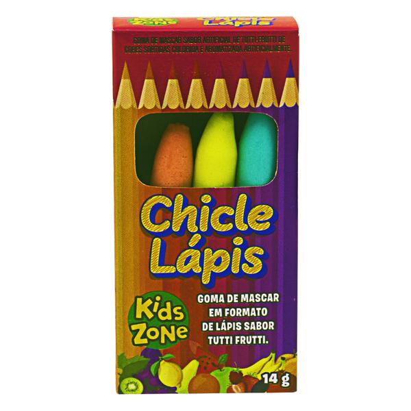 Bala Goma Kids Zone 14G Chicle Lapis Tutti Frutti