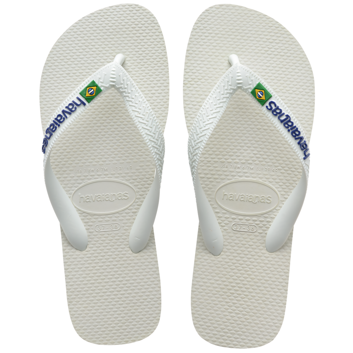 SANDALIA ADULTO HAVAIANAS BRASIL LOGO BRANCO 41/42