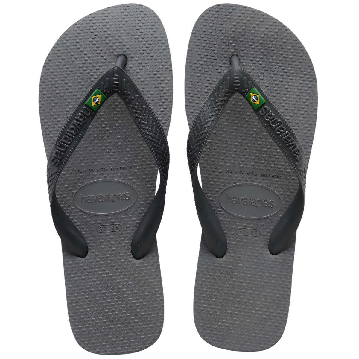 HAVAIANAS BRASIL CINZA AÇO 35/36