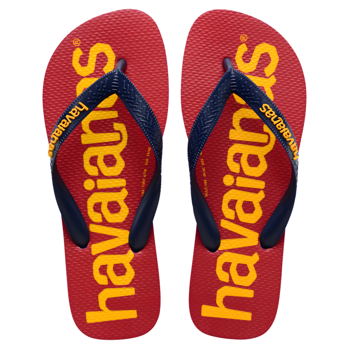 SANDALIA HAVAIANAS  MASC TOP LOGOMANIA MARROM 41/2