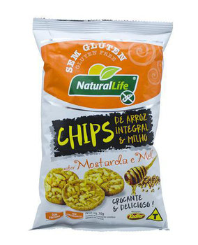 CHIPS NATURAL LIFE MOSTARDA E MEL 70G