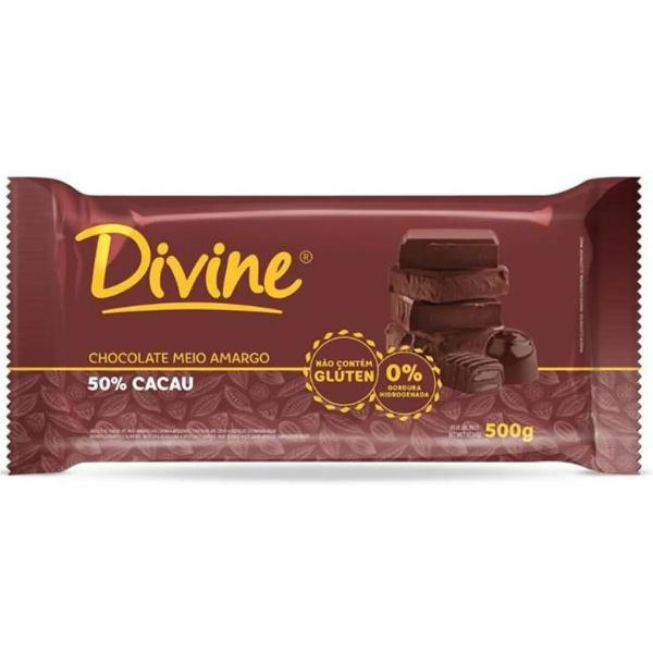CHOC.DIVINE 500G MEIO AMARGO MAIS CREMOS
