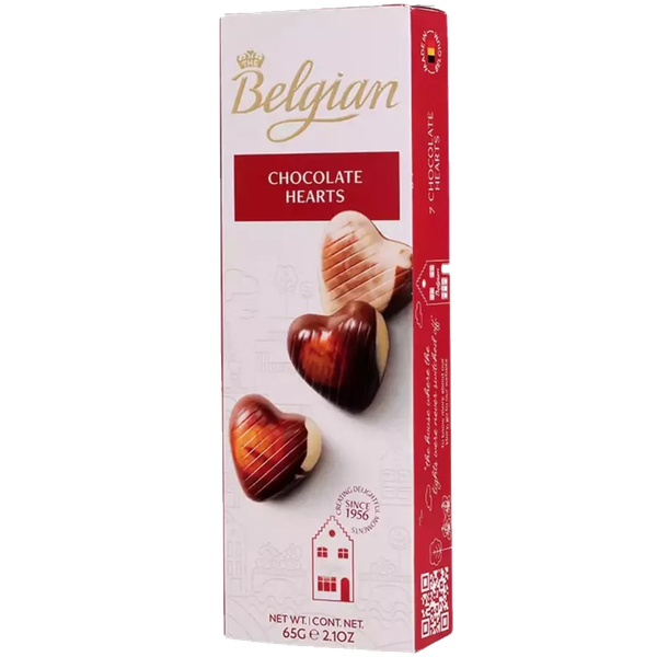 EP CHOCOLATE BELGIAN HEARTS 65G