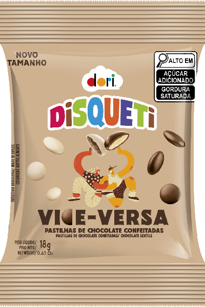 CONFET DISQUETI DORI CHOC VIC VERSA 18G