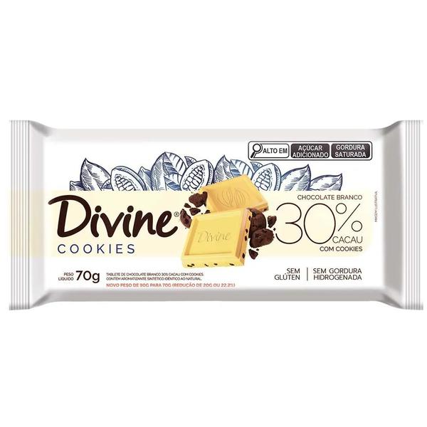 CHOC DIVINE 70G 30% BCO C/COOKIES