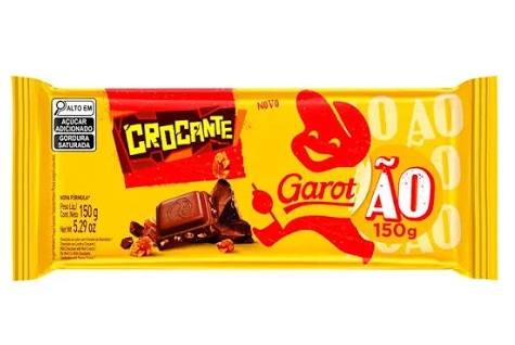 Chocolate Garoto 150g Barra Crocante
