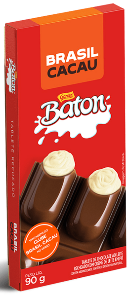 CHOCOLATE BRASIL CACAU 90GR BATON