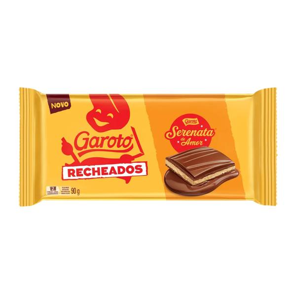 CHOCOLATE TABLETE GAROTO RECHEADO SERENATA DE AMOR 90G
