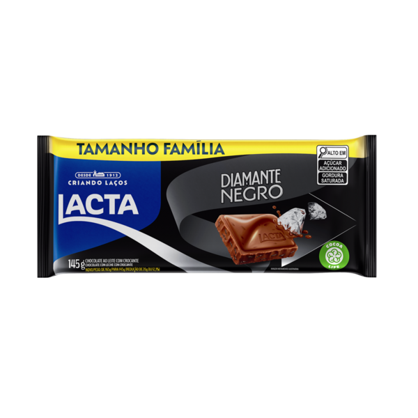 CHOC LACTA 145G DIAMANTE NEGRO