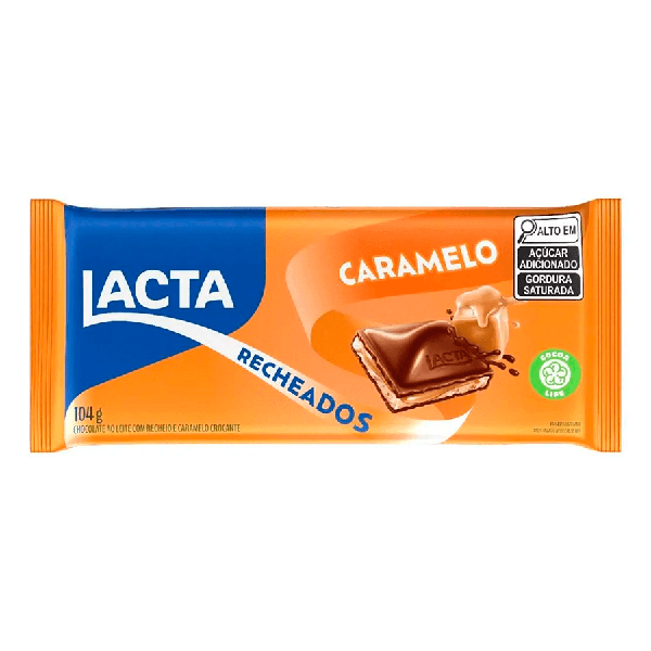 CHOCO.BARRA.LACTA AO LEI/CARA 104GR