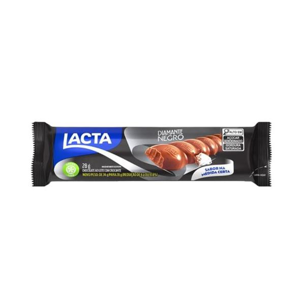 CHOC LACTA 28G DIAMANTE NEGRO