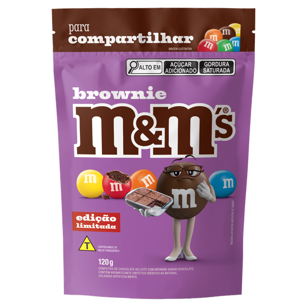 CHOC.MMS BROWNIE POUCH 120G