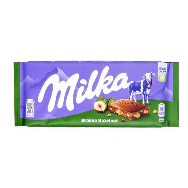 CHOC BARRA MILKA 90G HAZELNUT
