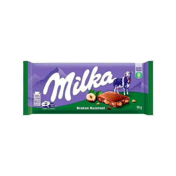 CHOC MILKA 90G AVELÃS PICADAS