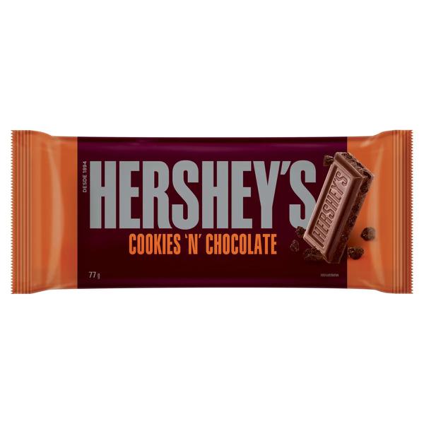 CHOC HERSHEYS COOKIES N CHOCOLATE 77G
