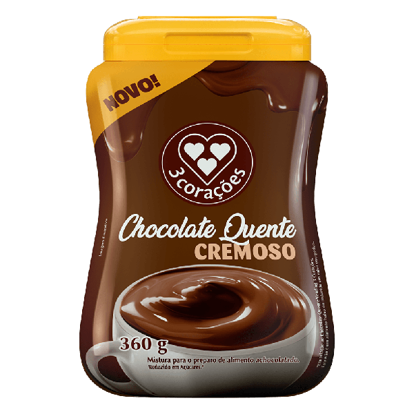 CHOCOLATE QUENTE 3CORACOES 360G CREMOSO