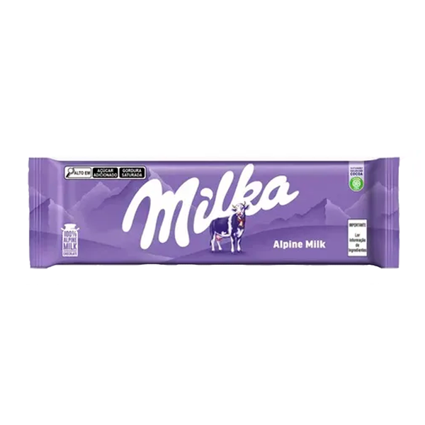 Choc Barra Milka 250g Alpine