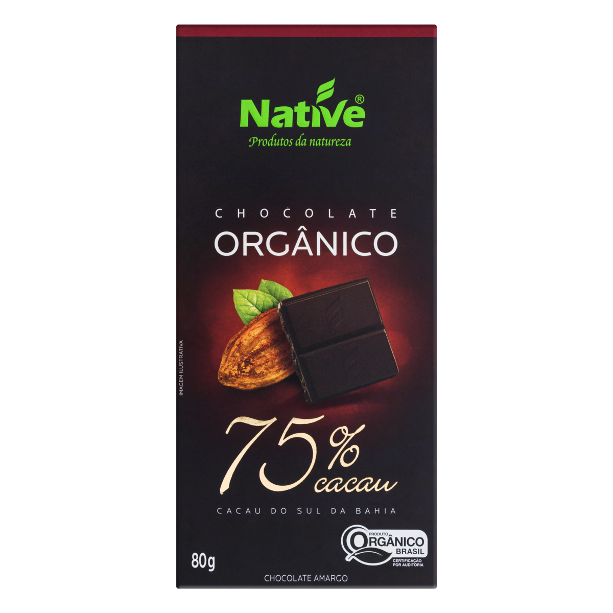 EP CHOC CACAU 75 NATIVE 80GR