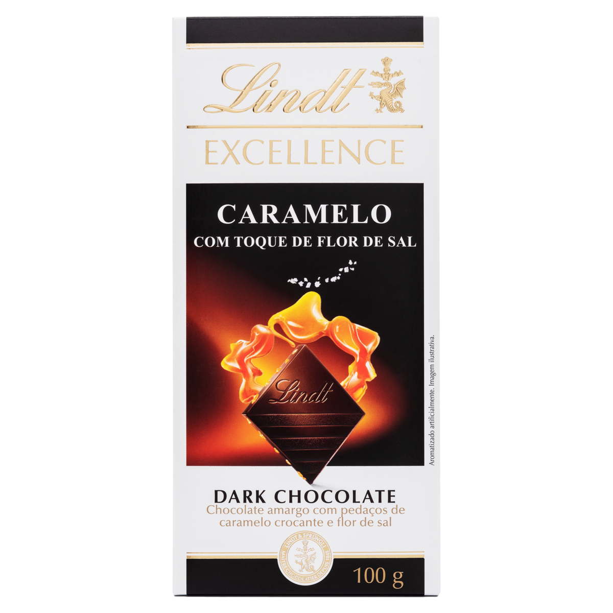 CHOC LINDT EXCELLENCE CARAMELO 4 SEA SAT 100G