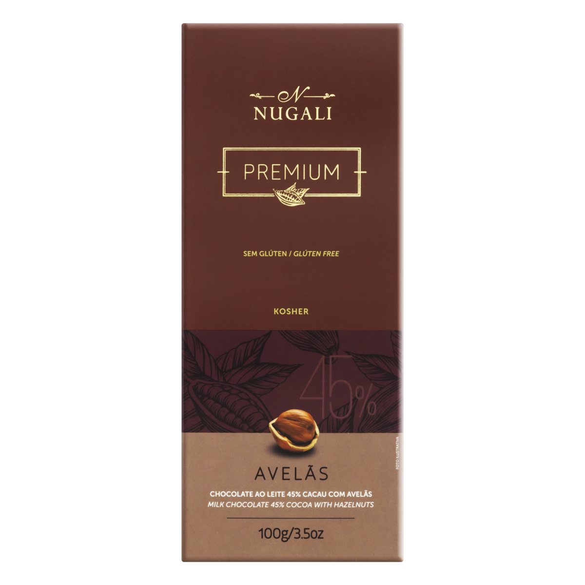 EP CHOC AVELAS NUGALI BARRA 100G