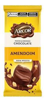 TAB CHOC ARCOR 160G LEITE DE AMENDO
