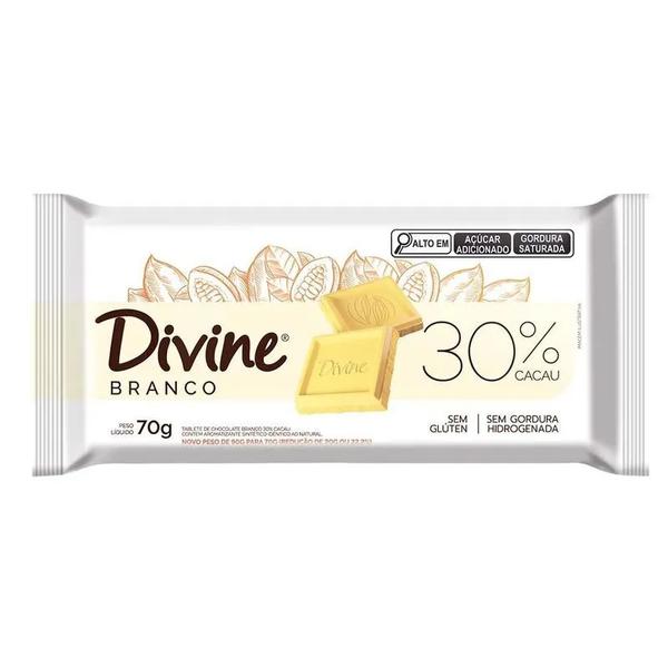CHOCOLATE DIVINE BRANCO 70G