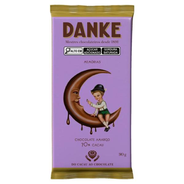 BARRA CHOCO 70% CACAU 90G DANKE