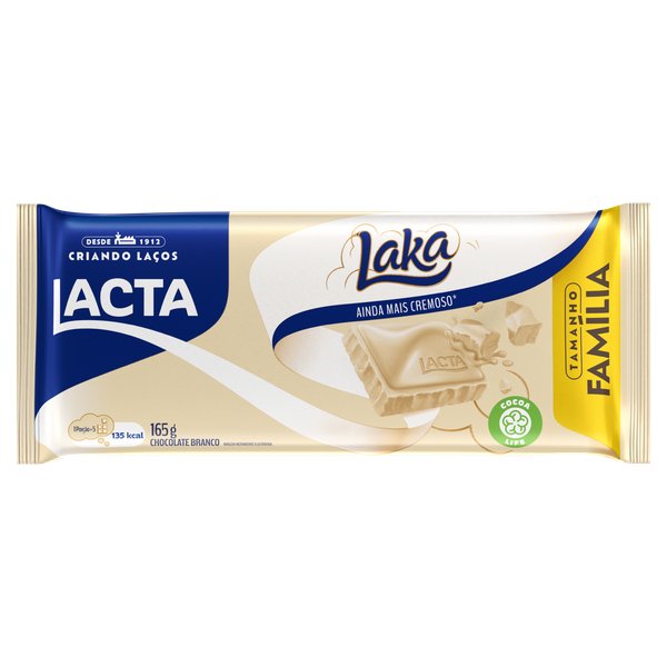 Chocolate Lacta Tamanho família 145g Laka