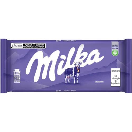CHOC BARRA MILKA 100G, ALPINE