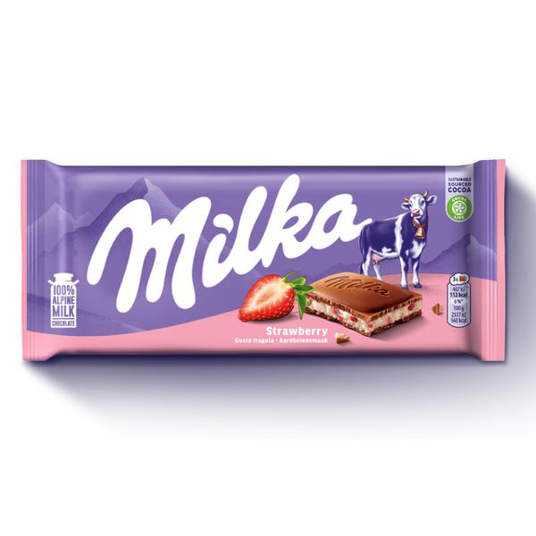 CHOCOLATE MILKA 100G STRAWBERRY